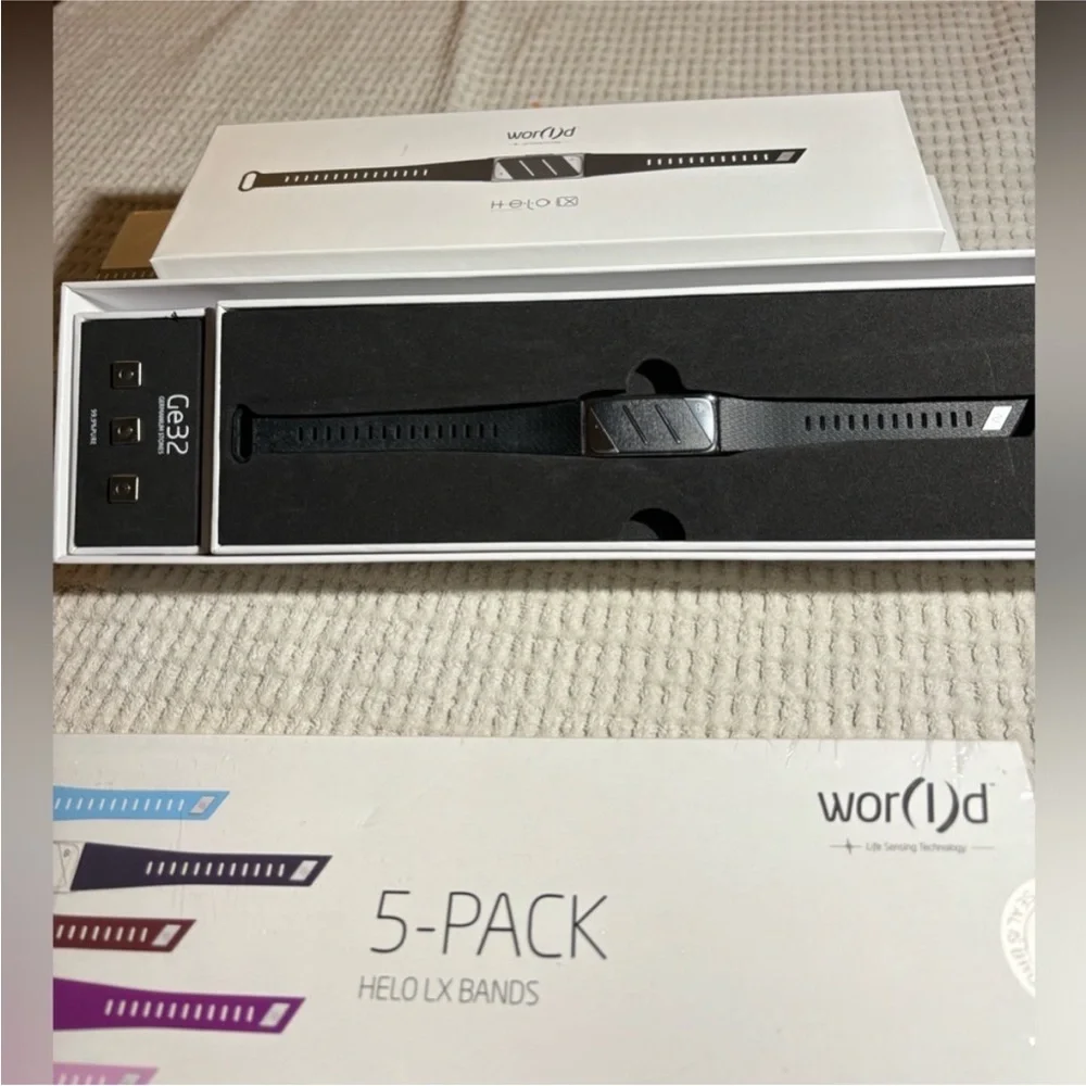 Helo Box wellness band Set with Germanium Stones & 5 bands‎